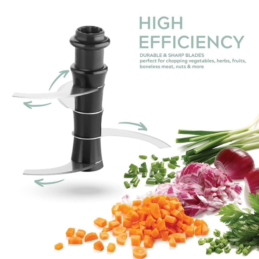 800ml Large Quick & Powerful Hand Held Food Chopper