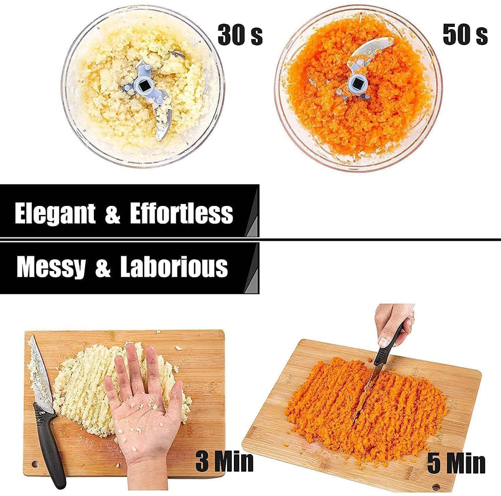 800ml Large Quick & Powerful Hand Held Food Chopper