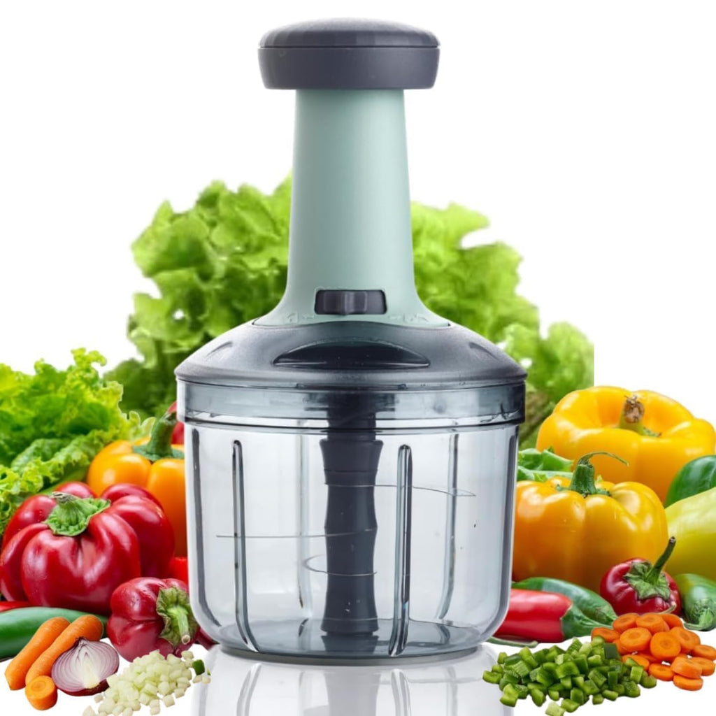 800ml Large Quick & Powerful Hand Held Food Chopper